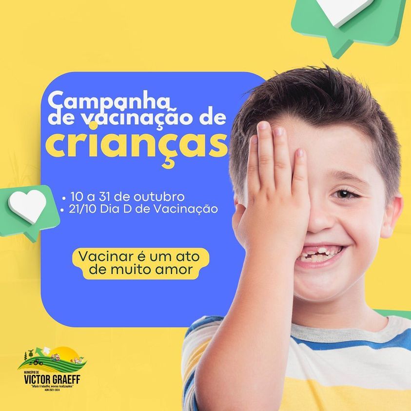 Victor Graeff tem campanha de vacinação no mês de outubro