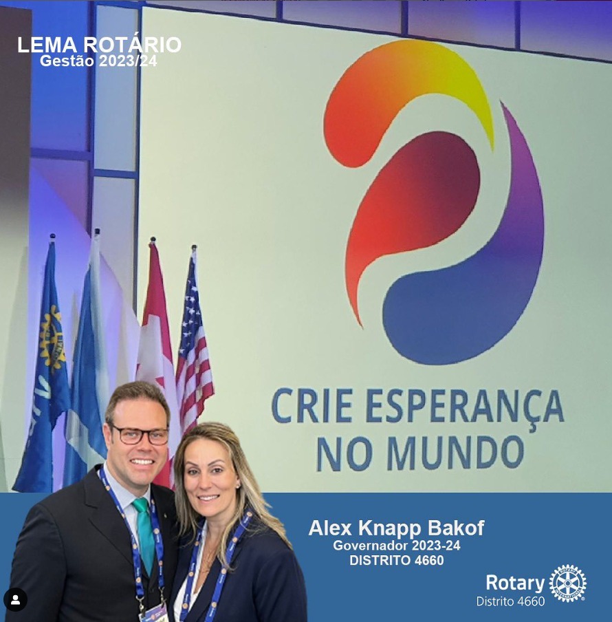Governador regional do Rotary distrito 4660, Alex Knapp Bakof visita Não-Me-Toque
