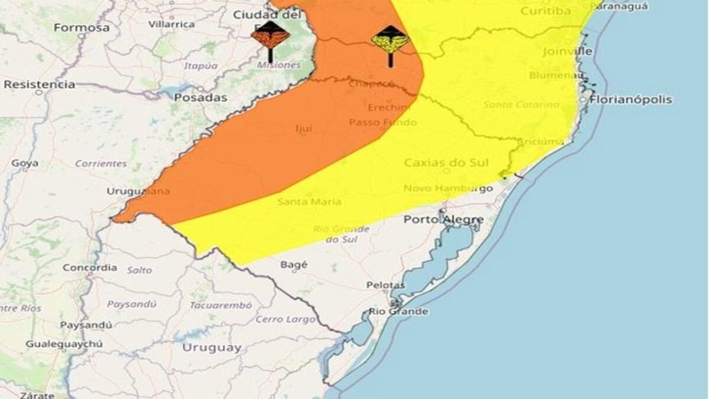 Previsão é de chuva no Natal na região; perigo de tempestade no norte do RS
