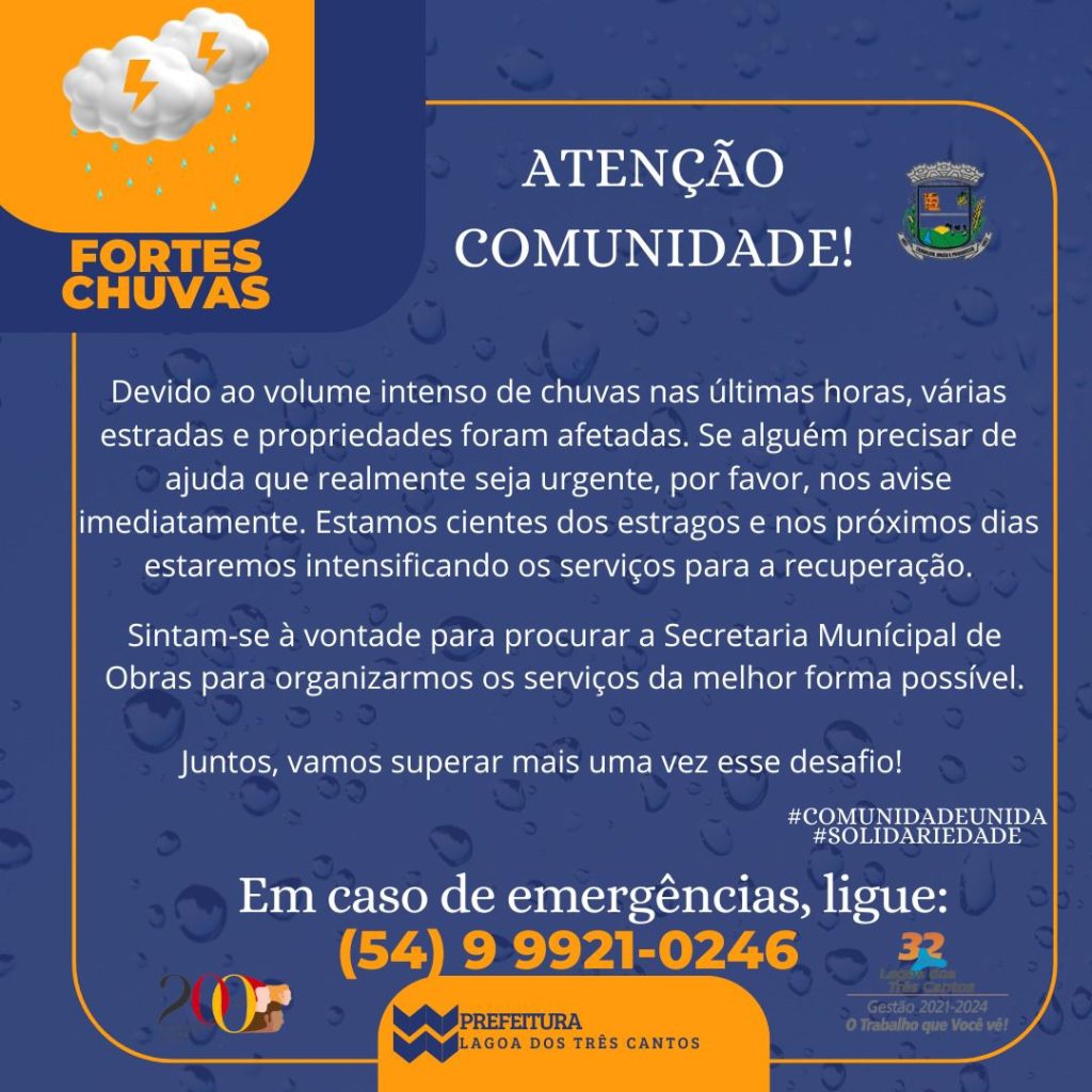 Lagoa dos Três Cantos suspende as aulas para esta quinta-feira (2)
