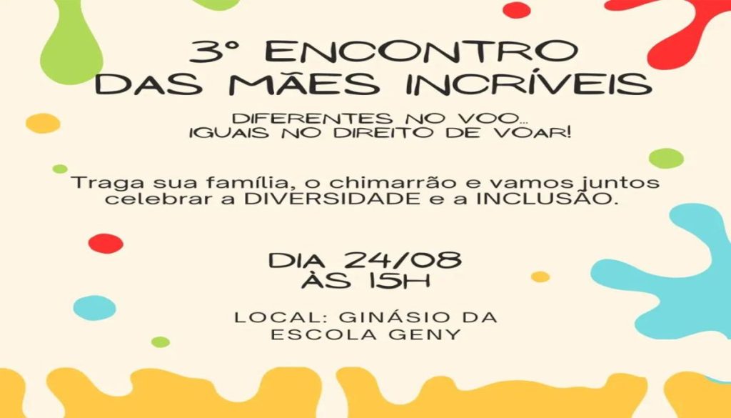 Mães Incríveis realiza o 3º Encontro da entidade com muita diversão e inclusão no próximo sábado (24)