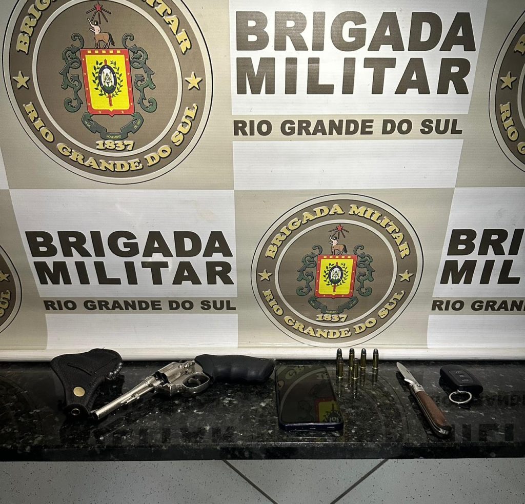 Brigada Militar prende homem com revólver em Colorado