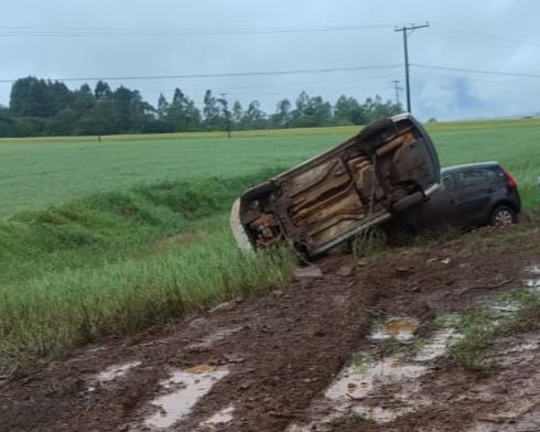 Acidente é registrado na ERS-142 na tarde desta quarta-feira