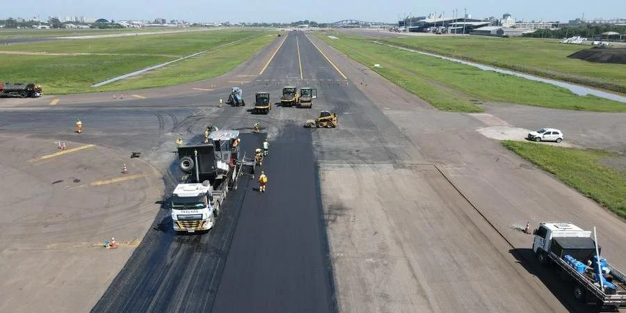 Pelo menos 85% do cronograma já foi cumprido para a retomada dos voos no Aeroporto Salgado Filho, em Porto Alegre