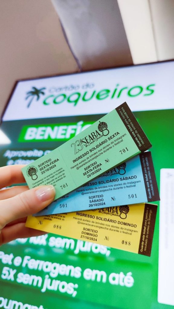 Antecipe o Ingresso Solidário da Seara da Canção no Coqueiros