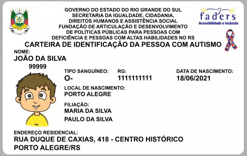 Carteira de Identificação da Pessoa com Transtorno do Espectro Autista está disponível nas unidades do Tudo Fácil do Rio Grande do Sul