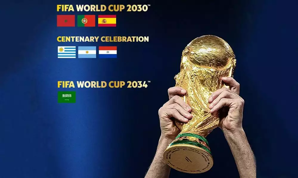 Fifa confirma sedes para as Copas do Mundo de 2030 e 2034