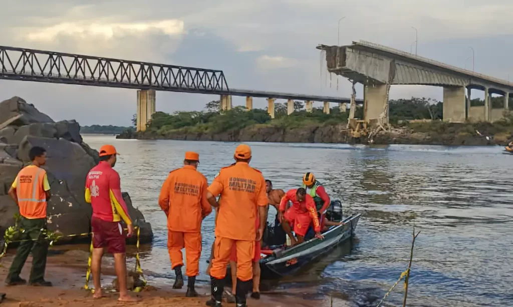 Risco de desabamento suspende buscas na ponte entre o MA e TO