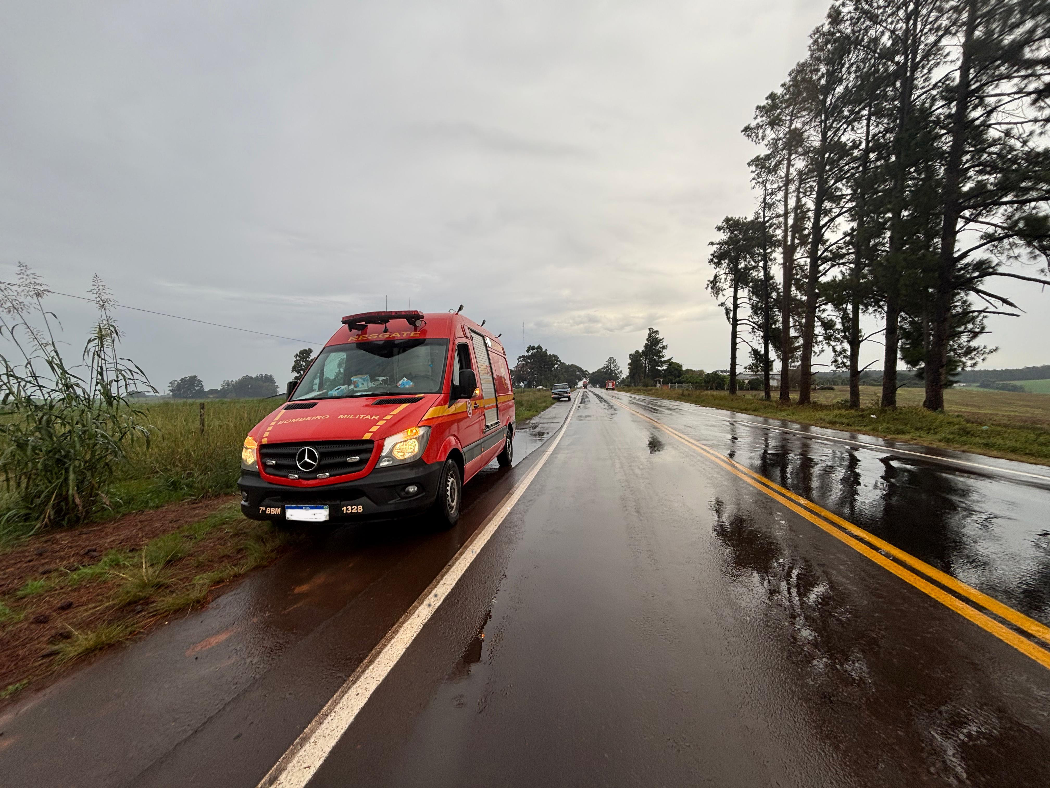 Duas saídas de pista são registradas na ERS-142, em Não-Me-Toque