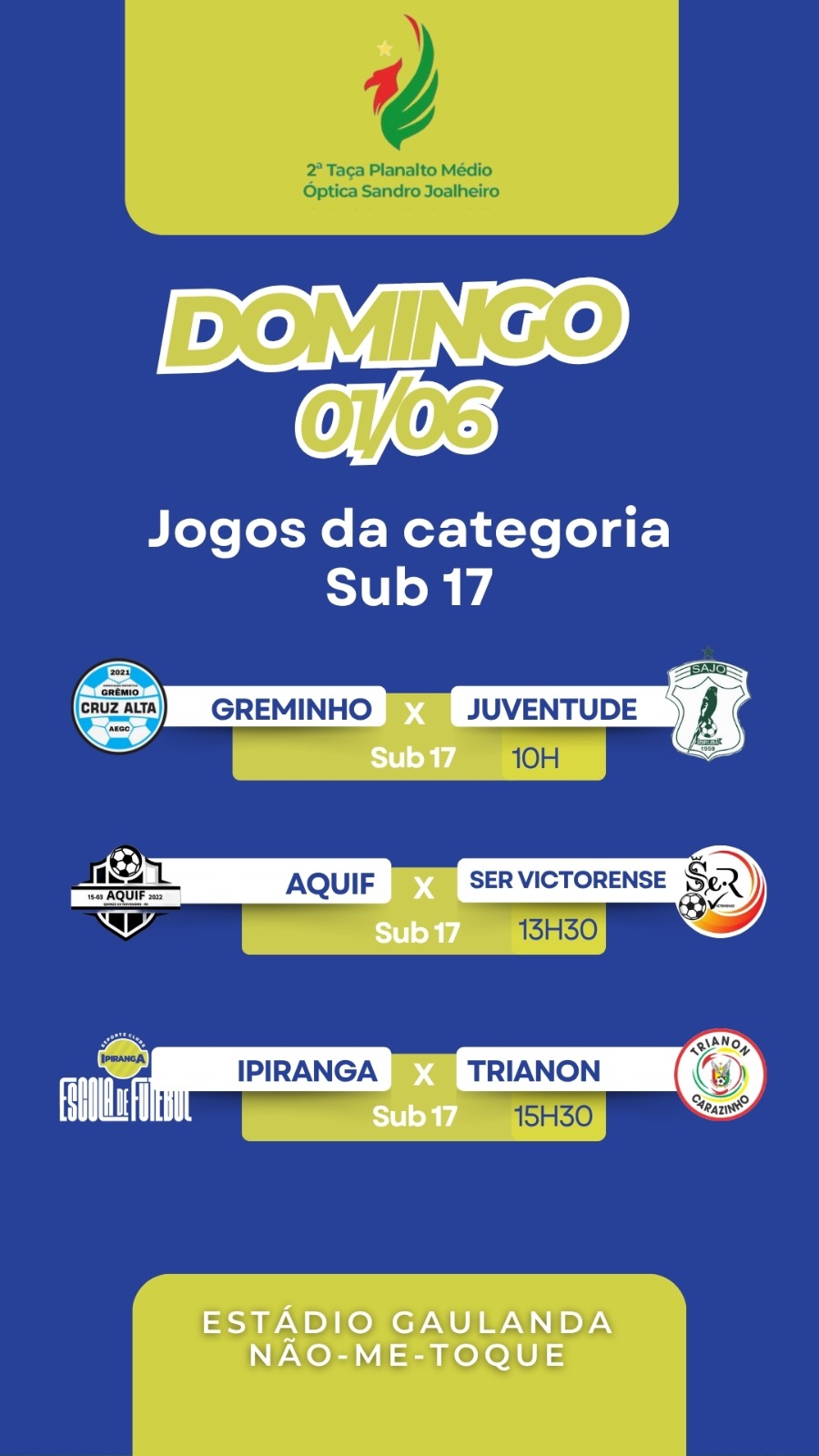 Ipiranga enfrenta Trianon pela 2ª Taça Planalto Médio