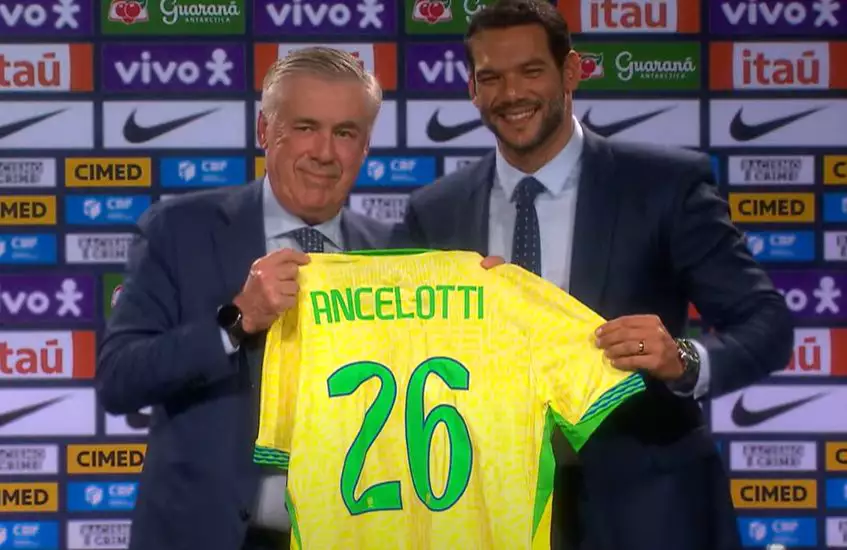 Sem Neymar, Carlo Ancelotti convoca a Seleção Brasileira