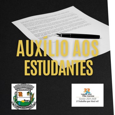Abertas inscrições aos estudantes universitários e de cursos técnicos de Lagoa dos Três Cantos para concessão de auxílio financeiro