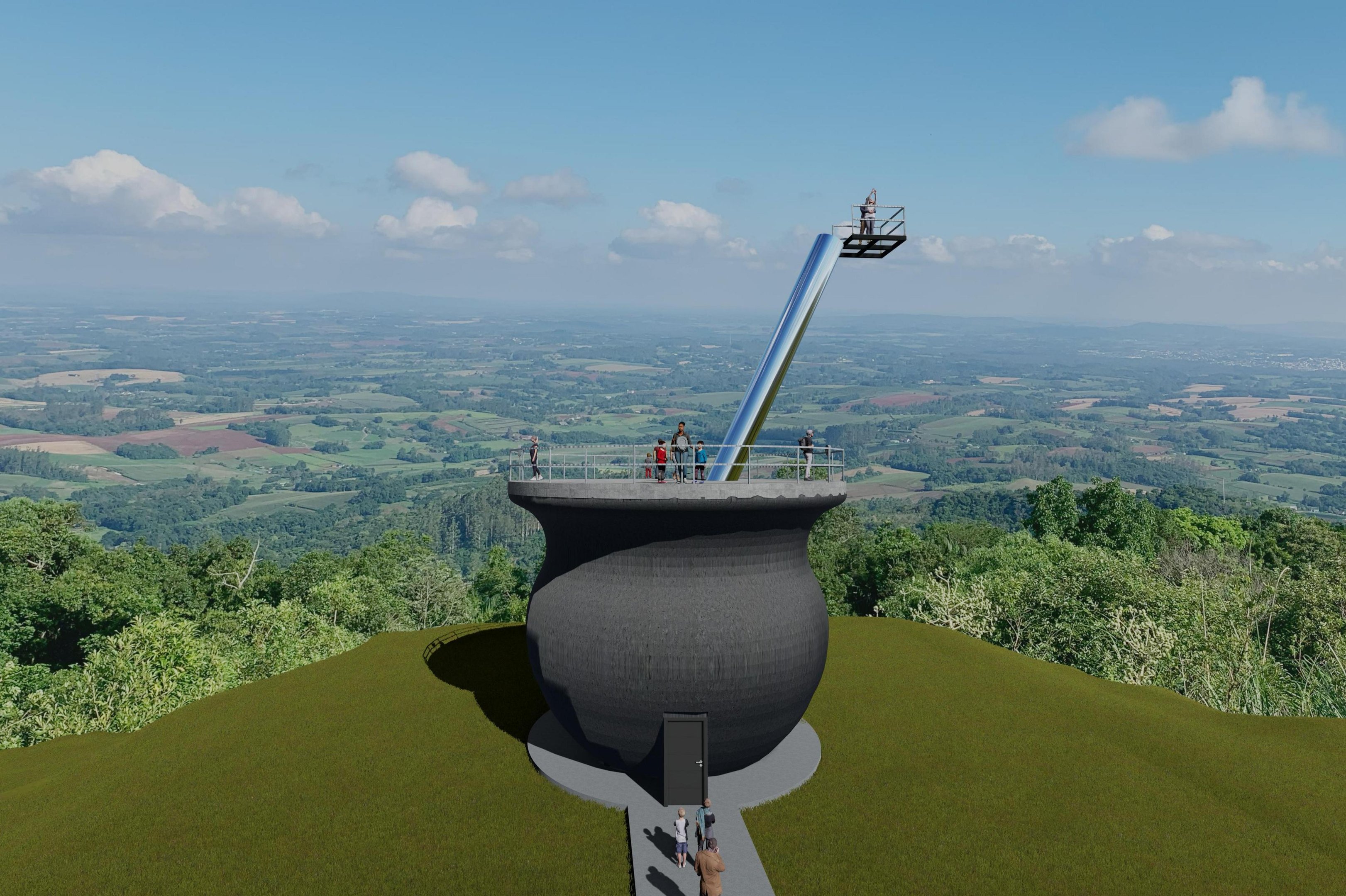 Venâncio Aires vai ganhar cuia gigante com mirante panorâmico a 20 metros de altura