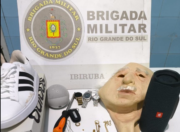 Brigada Militar prende suspeito de furto e recupera objetos furtados em Quinze de Novembro