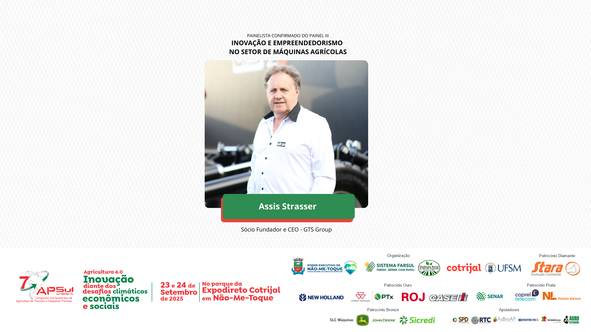 Assis Strasser: Uma história de inovação e liderança no Painel III do APSUL América 2025
