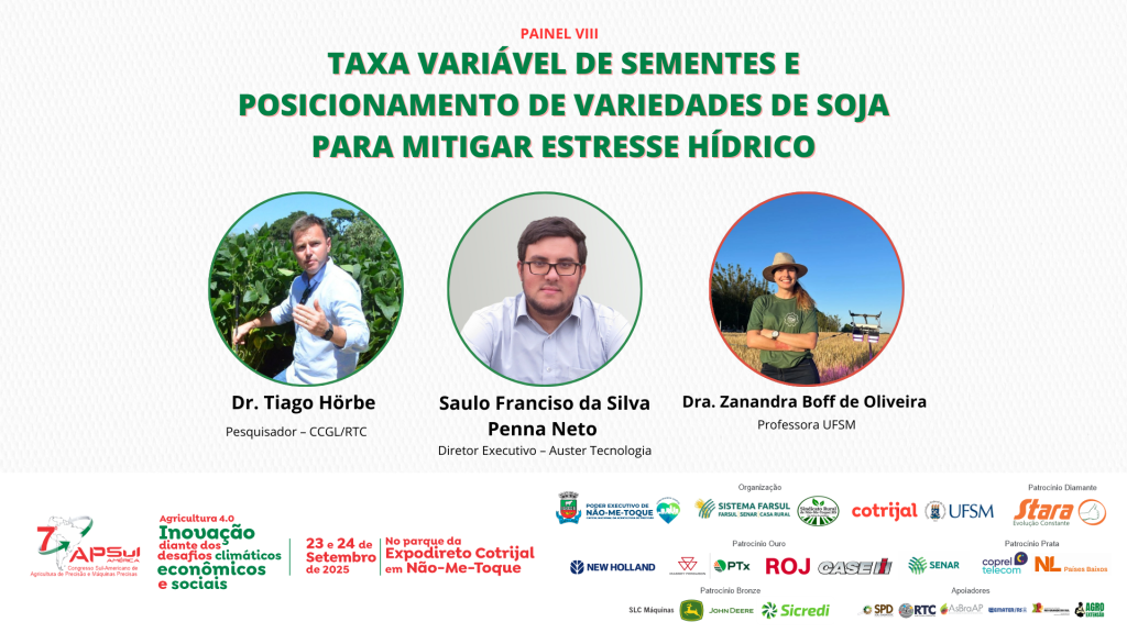 Painel VIII do APSUL América 2025 traz soluções práticas para mitigar o estresse hídrico na soja