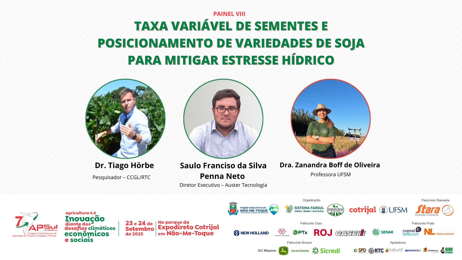 Painel VIII do APSUL América 2025 traz soluções práticas para mitigar o estresse hídrico na soja