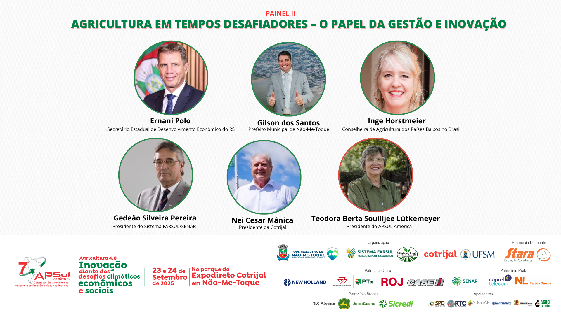 Painel II do APSUL América 2025: Gestão e Inovação para superar tempos desafiadores na agricultura