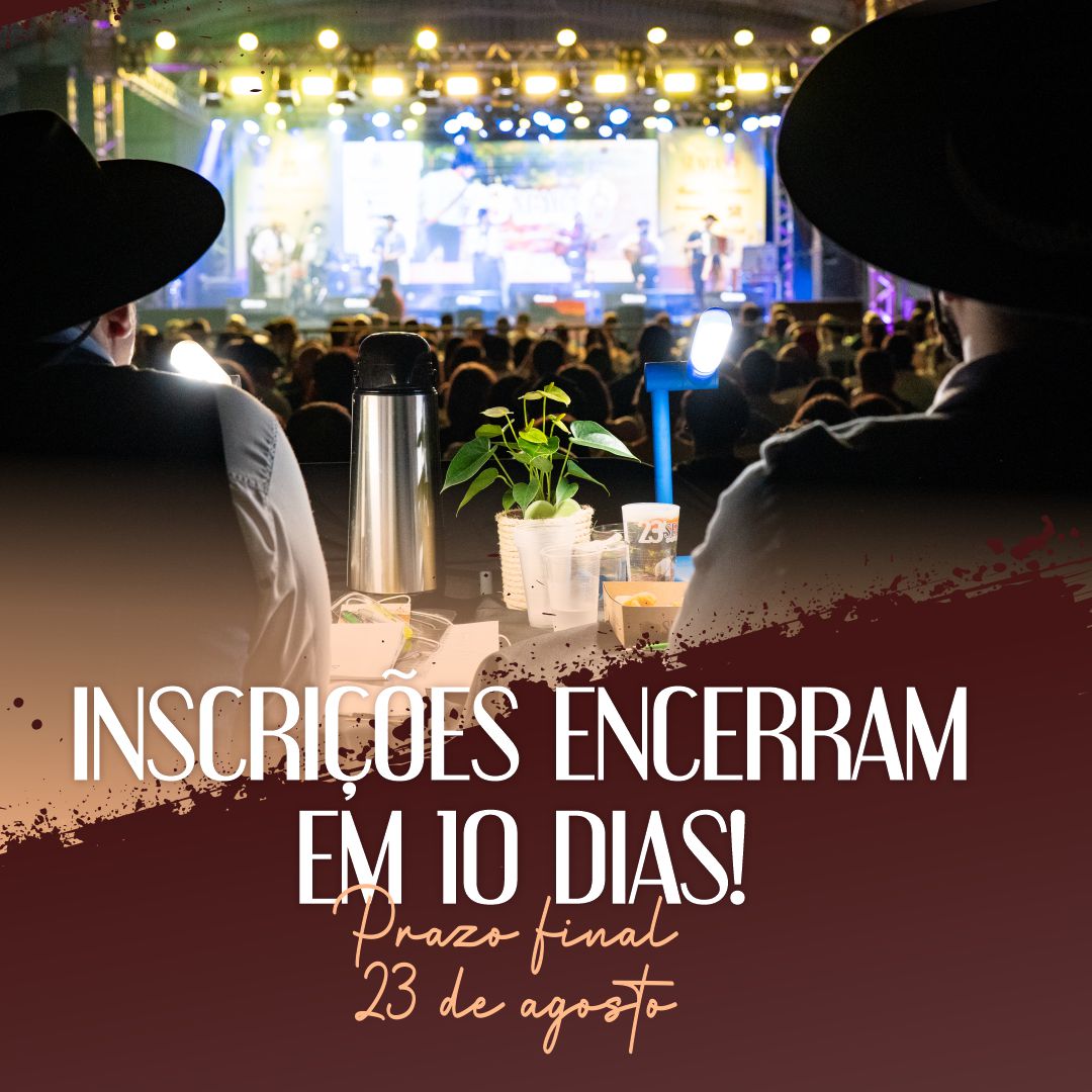 Seara da Canção Gaúcha: inscrições encerram em 10 dias