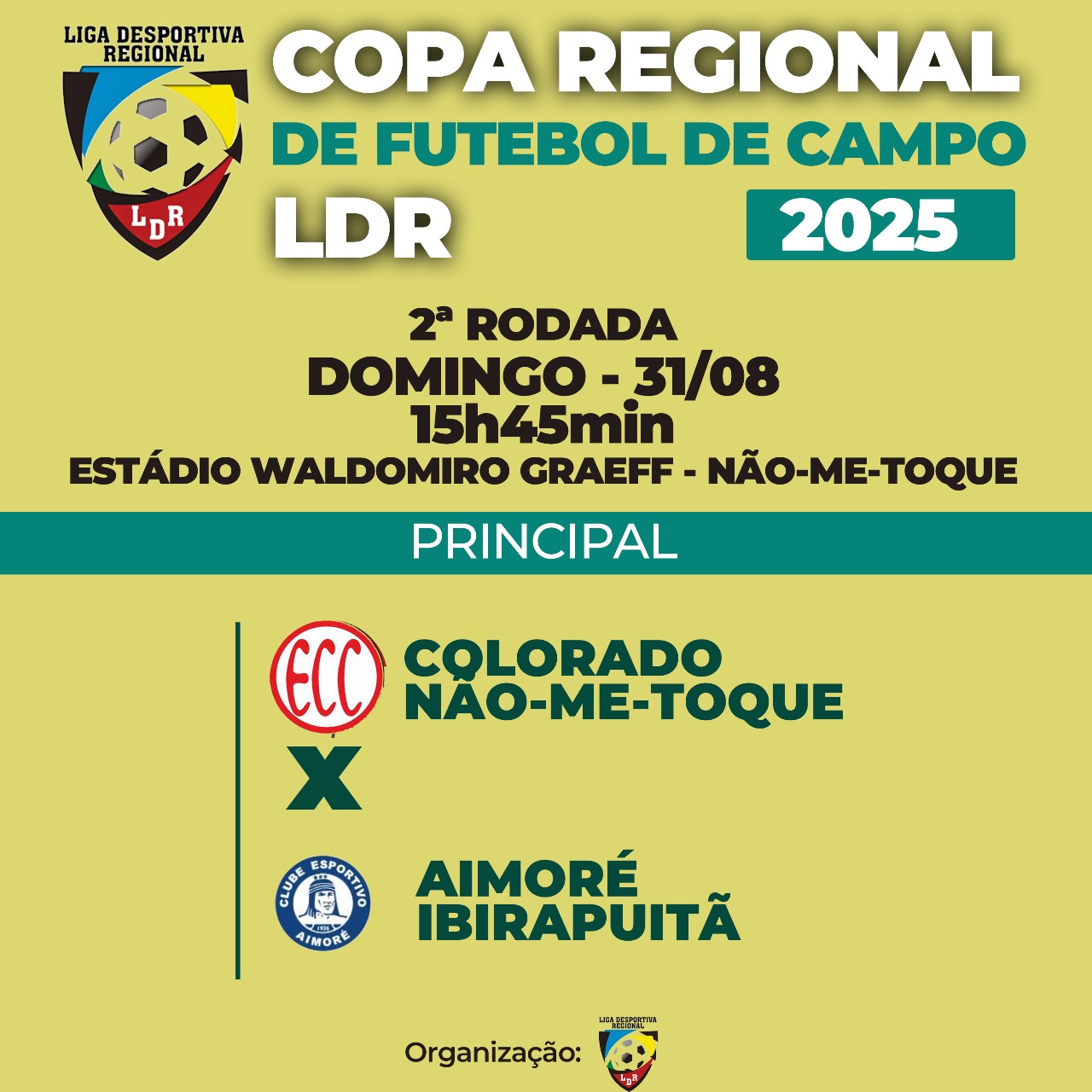 Colorado de Não-Me-Toque joga neste domingo pela Copa Regional LDR