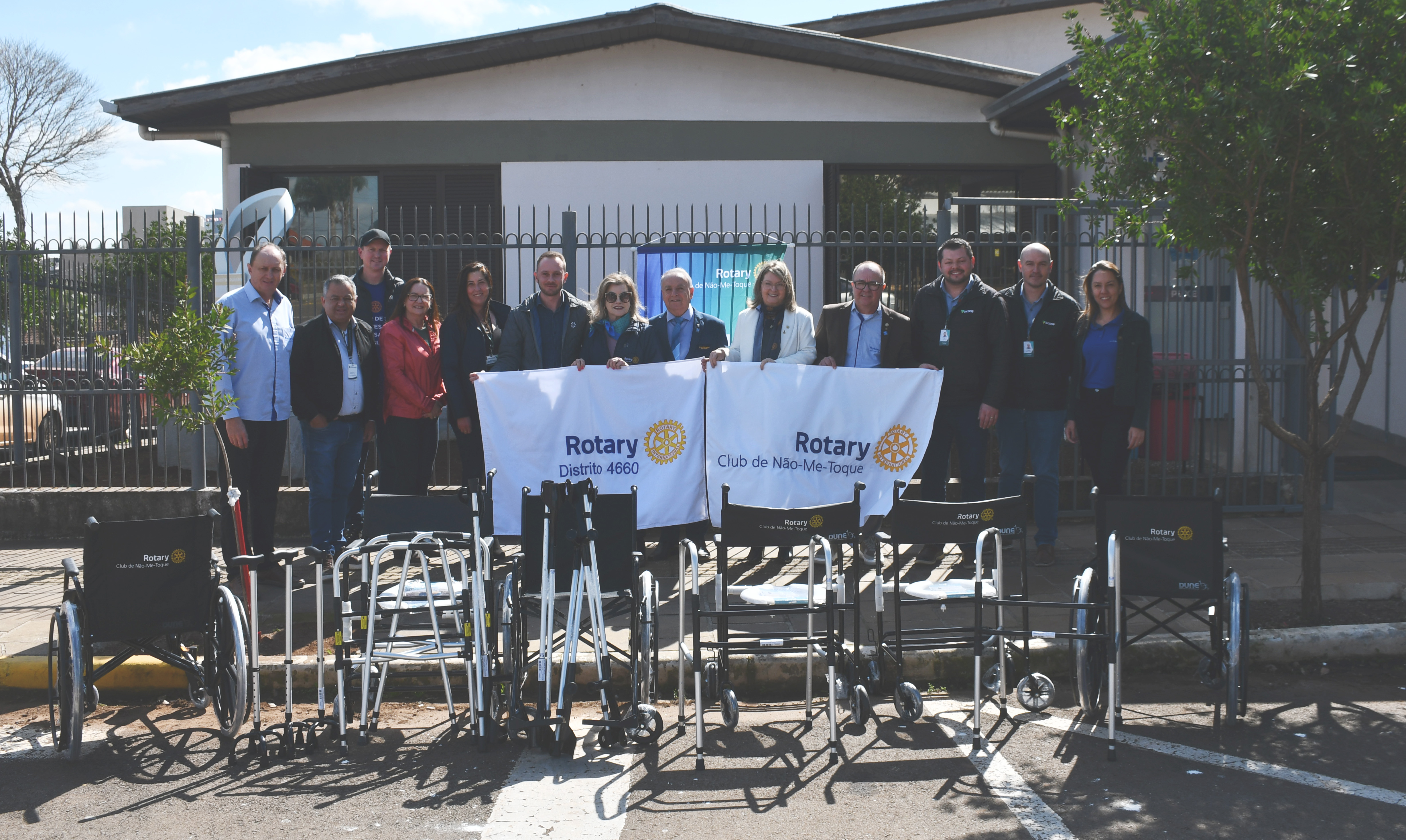 Rotary doa cadeiras de rodas, muletas e andadores para Saúde de Não-Me-Toque