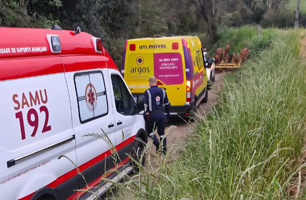Homem morre esmagado por trator no bairro Santa Marta, em Passo Fundo