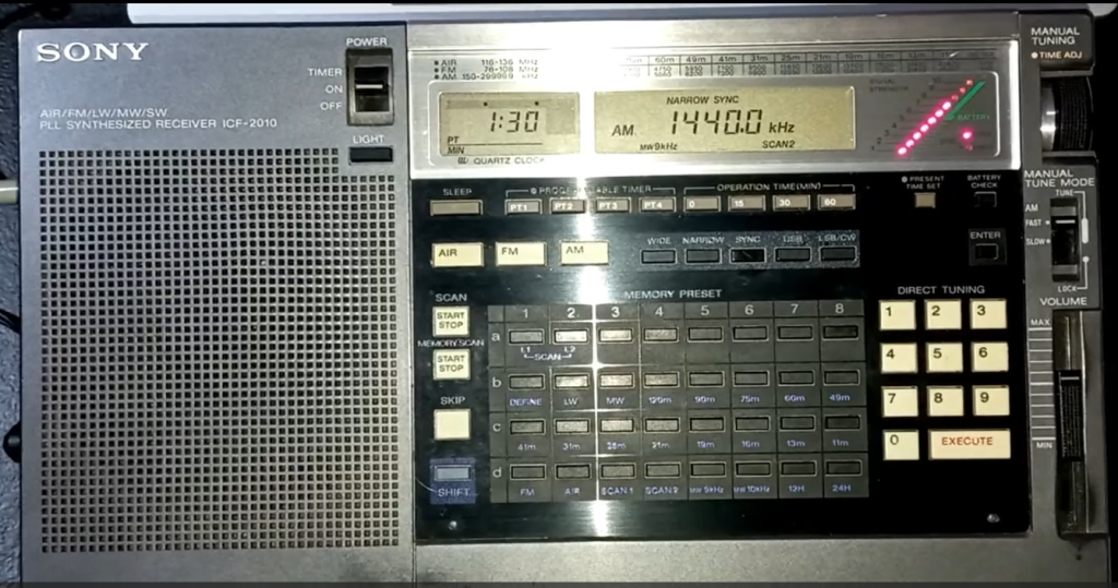 Jornalista argentino registra sintonia da Rádio Ceres 1440 AM durante hobby de radioescuta