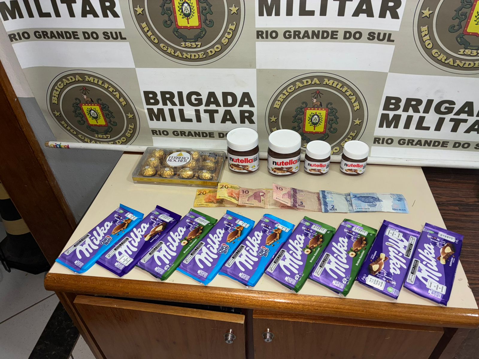 Brigada Militar apreende produtos furtados e detém suspeito em Carazinho