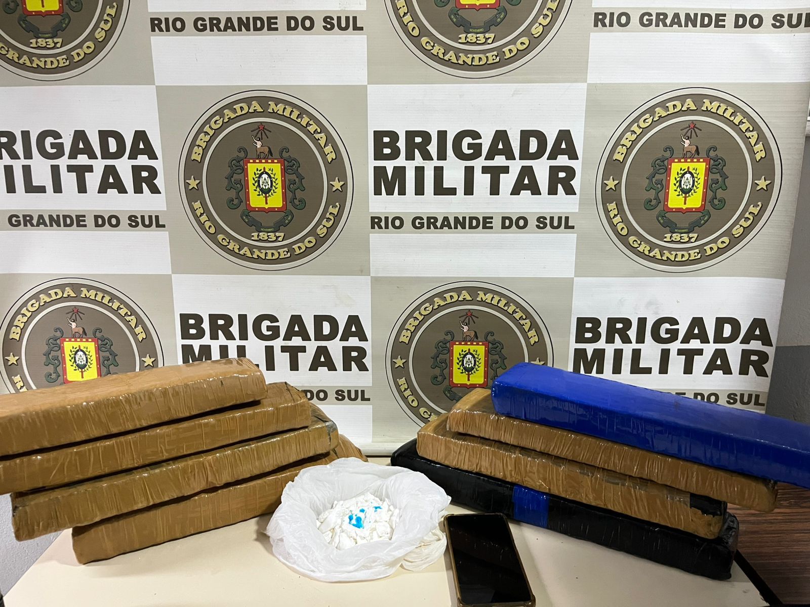 Brigada Militar realizou 142 prisões por tráfico de drogas entre janeiro e setembro na área do 38ºBPM