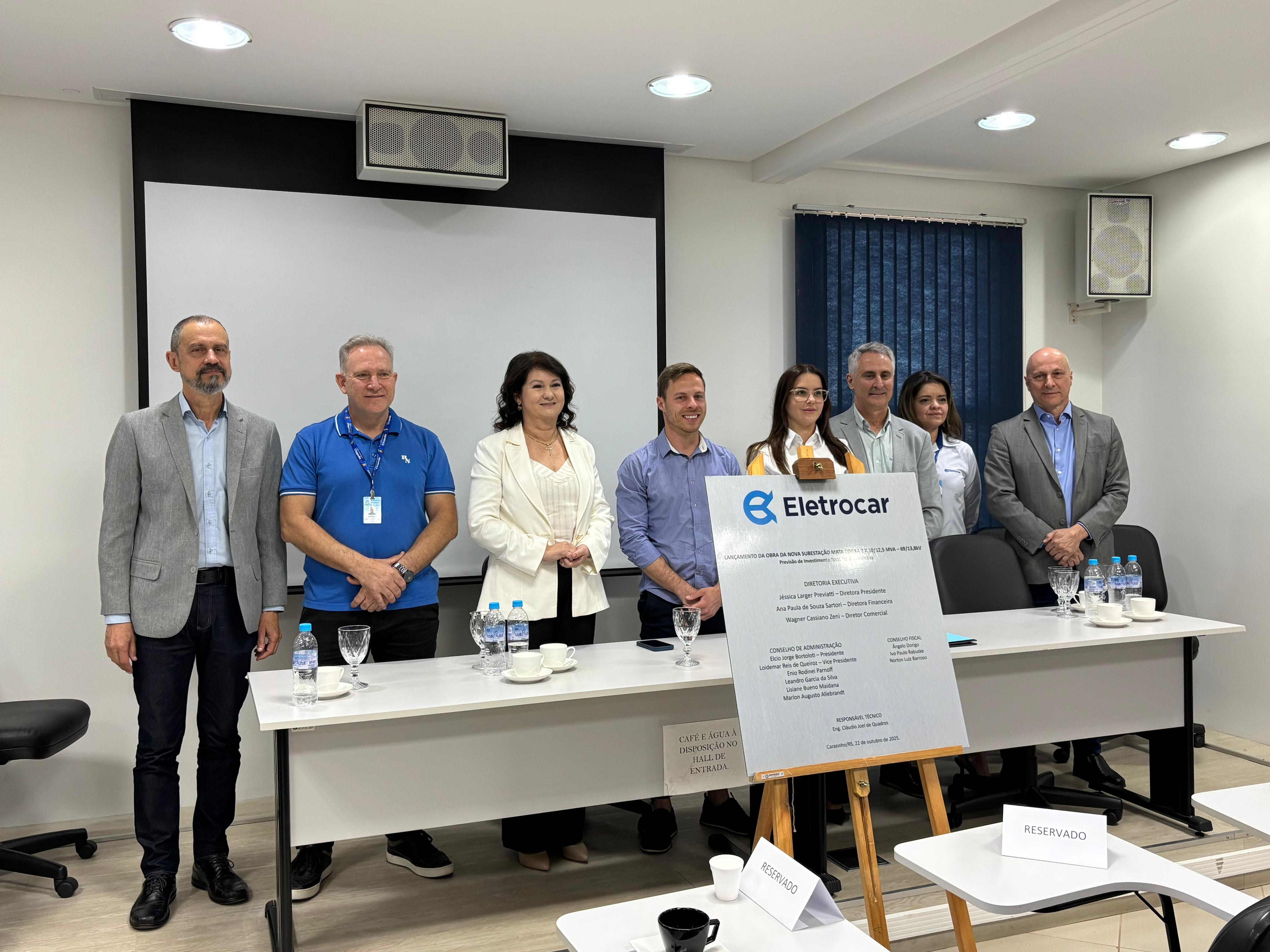 Com investimento de R$ 31 milhões, Eletrocar realiza solenidade de assinatura de contrato das obras da Subestação de Mata Cobra