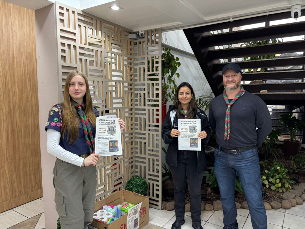 Escoteiros Guardiões da Nascente de Não-Me-Toque realiza campanha de doação em benefício Apae e ao Lar do Idoso