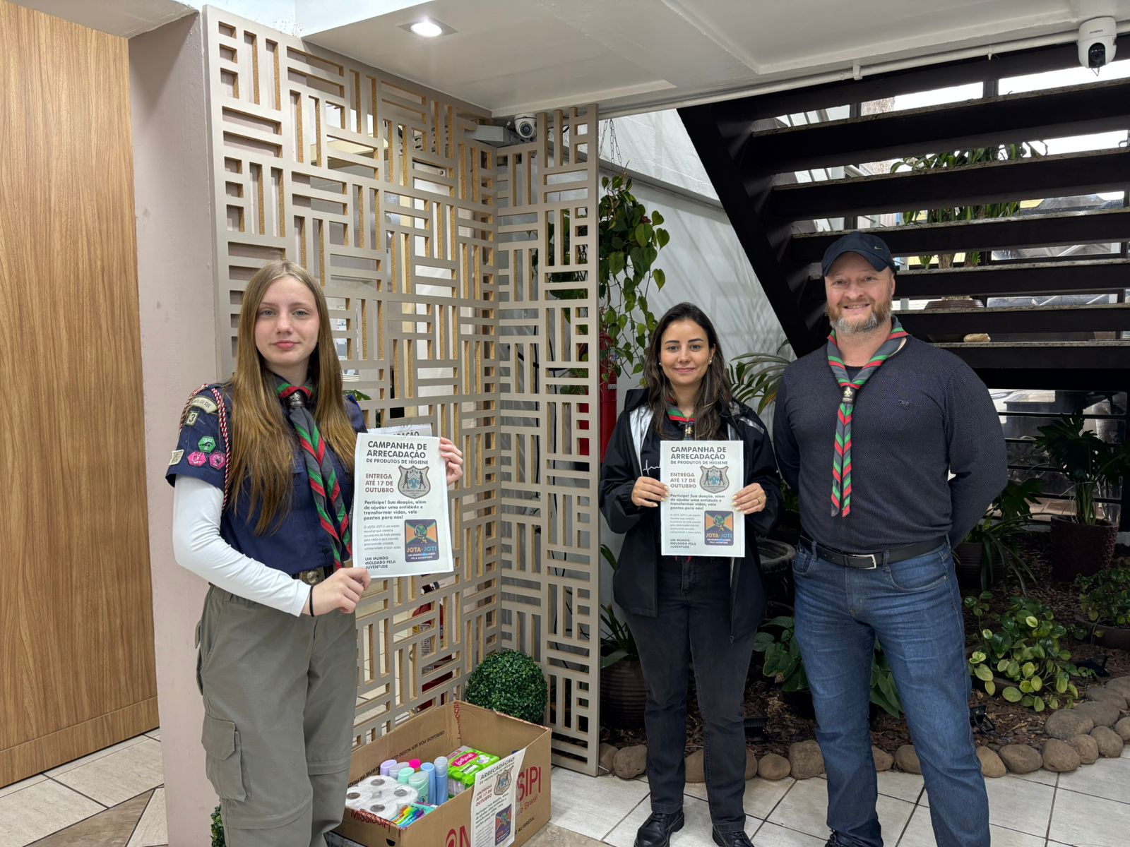 Escoteiros Guardiões da Nascente de Não-Me-Toque realiza campanha de doação em benefício Apae e ao Lar do Idoso 