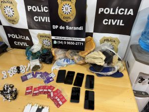 Polícia Civil prende indivíduo em flagrante por tráfico de drogas em Sarandi
