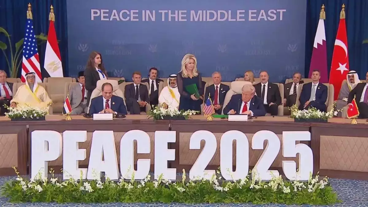 Sem Israel nem Hamas, líderes mundiais assinam acordo de cessar-fogo em Gaza