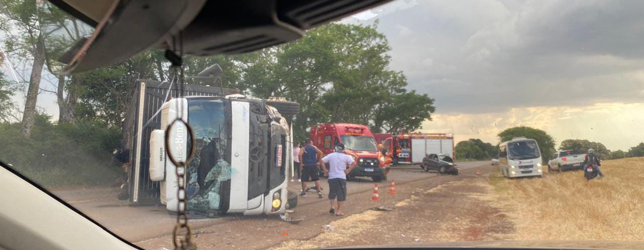 Acidente grave é registrado a ERS-223