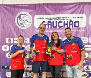 Tênis de Mesa de Carazinho termina a temporada com 3 campeões e 1 melhor do ano na categoria