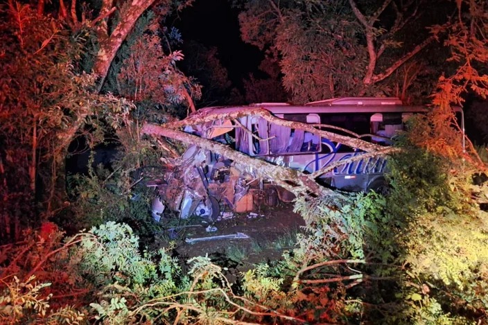 Acidente entre caminhão e micro-ônibus deixa 13 feridos na ERS-324, em Passo Fundo