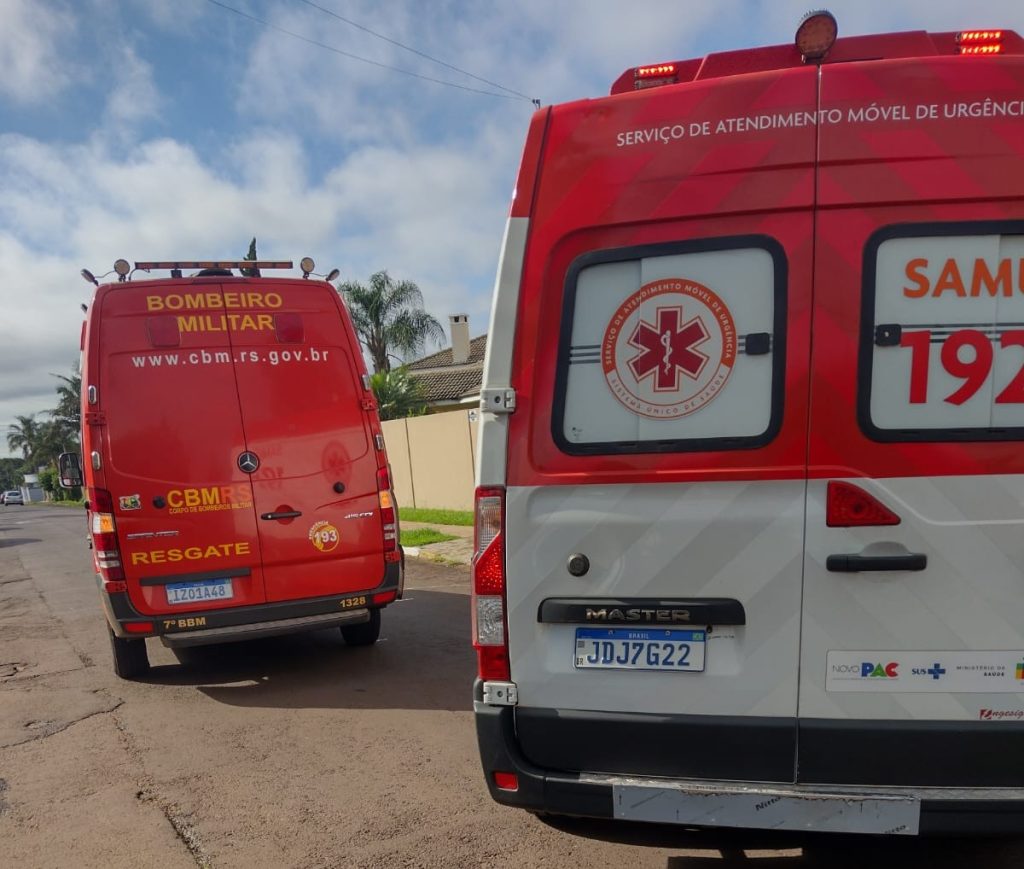 Bombeiros e SAMU atendem mulher atacada por cães em Carazinho