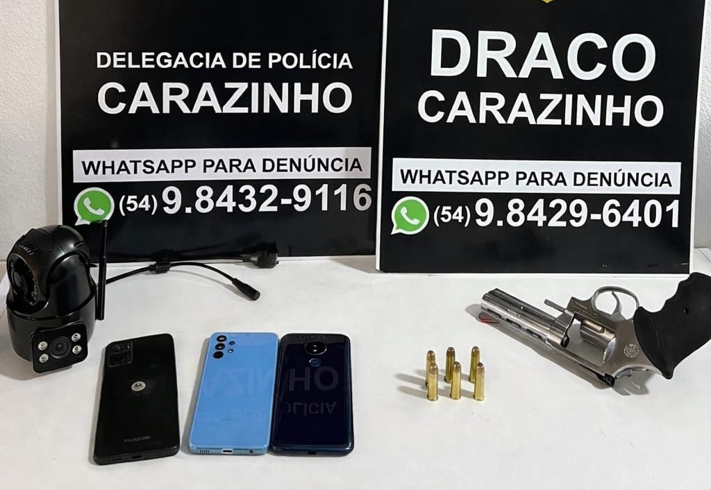 Polícia Civil prende homem em flagrante por posso ilegal de arma de fogo em Carazinho