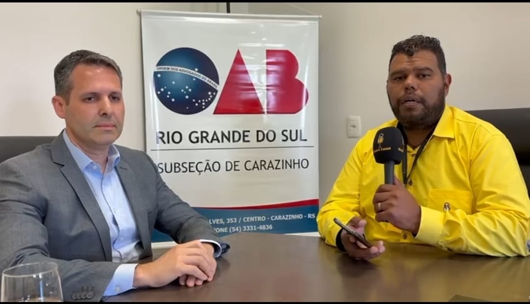 Presidente da OAB de Carazinho alerta população sobre golpe do falso advogado