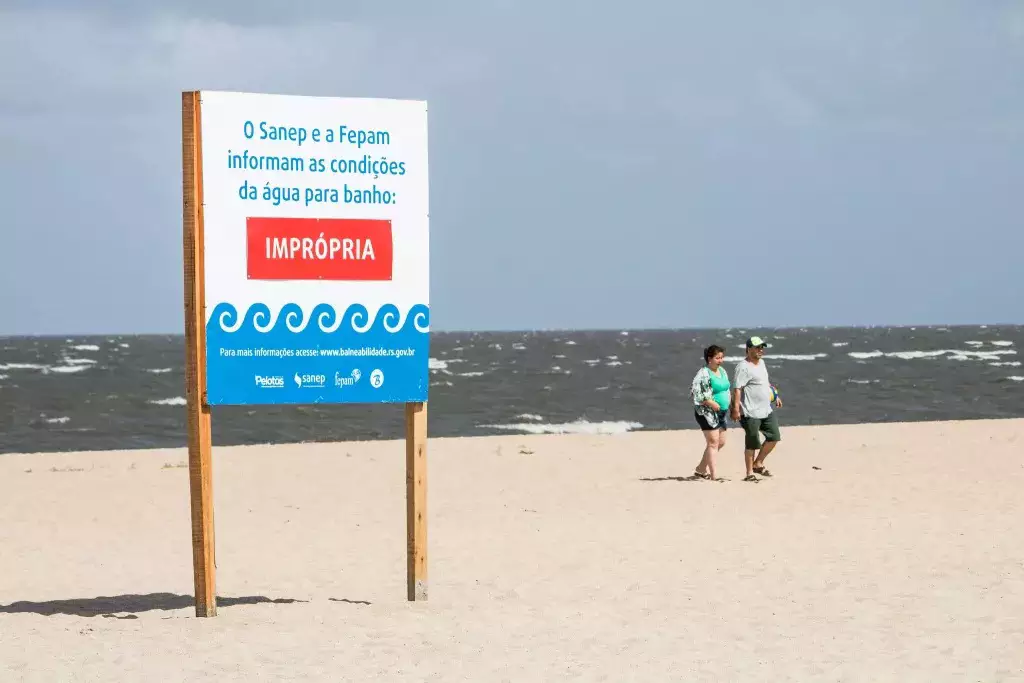 Rio Grande do Sul registra dez pontos impróprios para banho