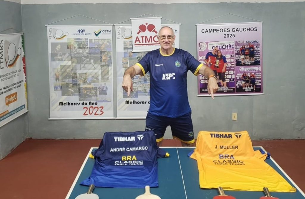 Atleta de Carazinho integra a Seleção Brasileira e disputa da Copa do Mundo de Tênis de Mesa