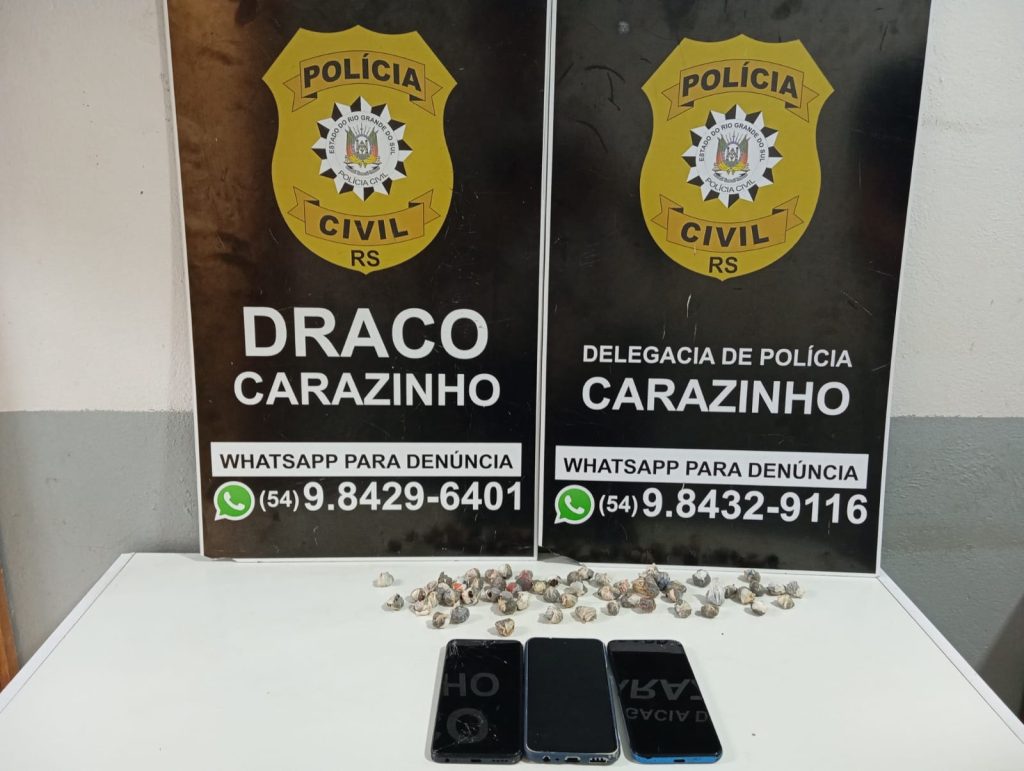 Polícia Civil prende dois homens por tráfico de drogas em Carazinho