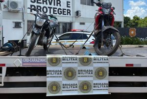 Brigada Militar recupera duas motocicletas furtadas do pátio do DETRAN em Carazinho