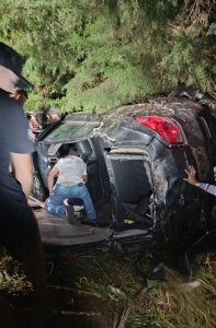 Três pessoas ficam feridas em acidente registrado na VRS-854 em Mormaço