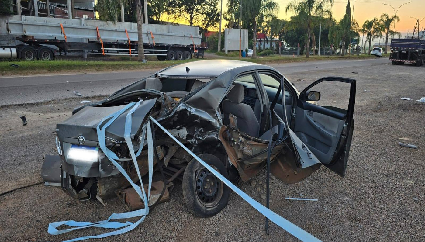 Acidente deixa um morto e quatro feridos em Espumoso