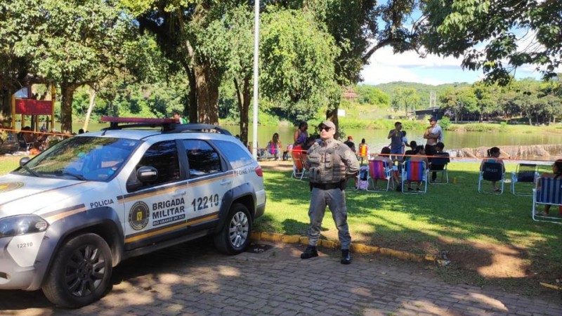 Maior presença da Brigada Militar reduz a criminalidade nas áreas balneáveis do interior do Estado
