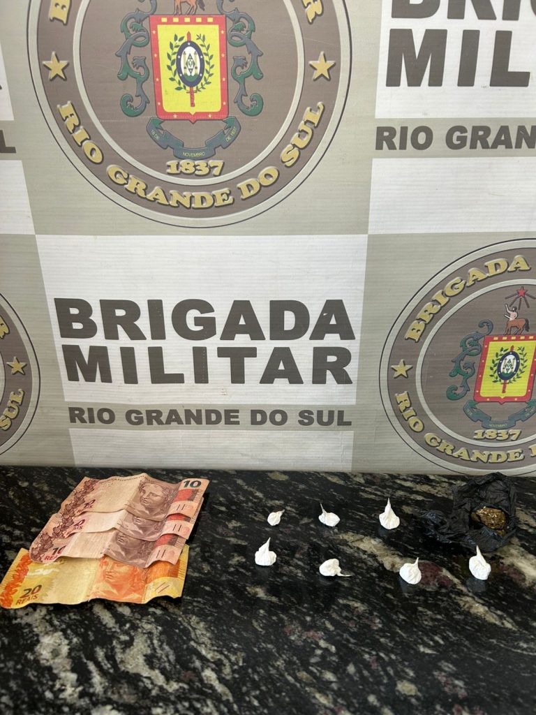 Homem é preso pela Brigada Militar por tráfico de drogas em Soledade