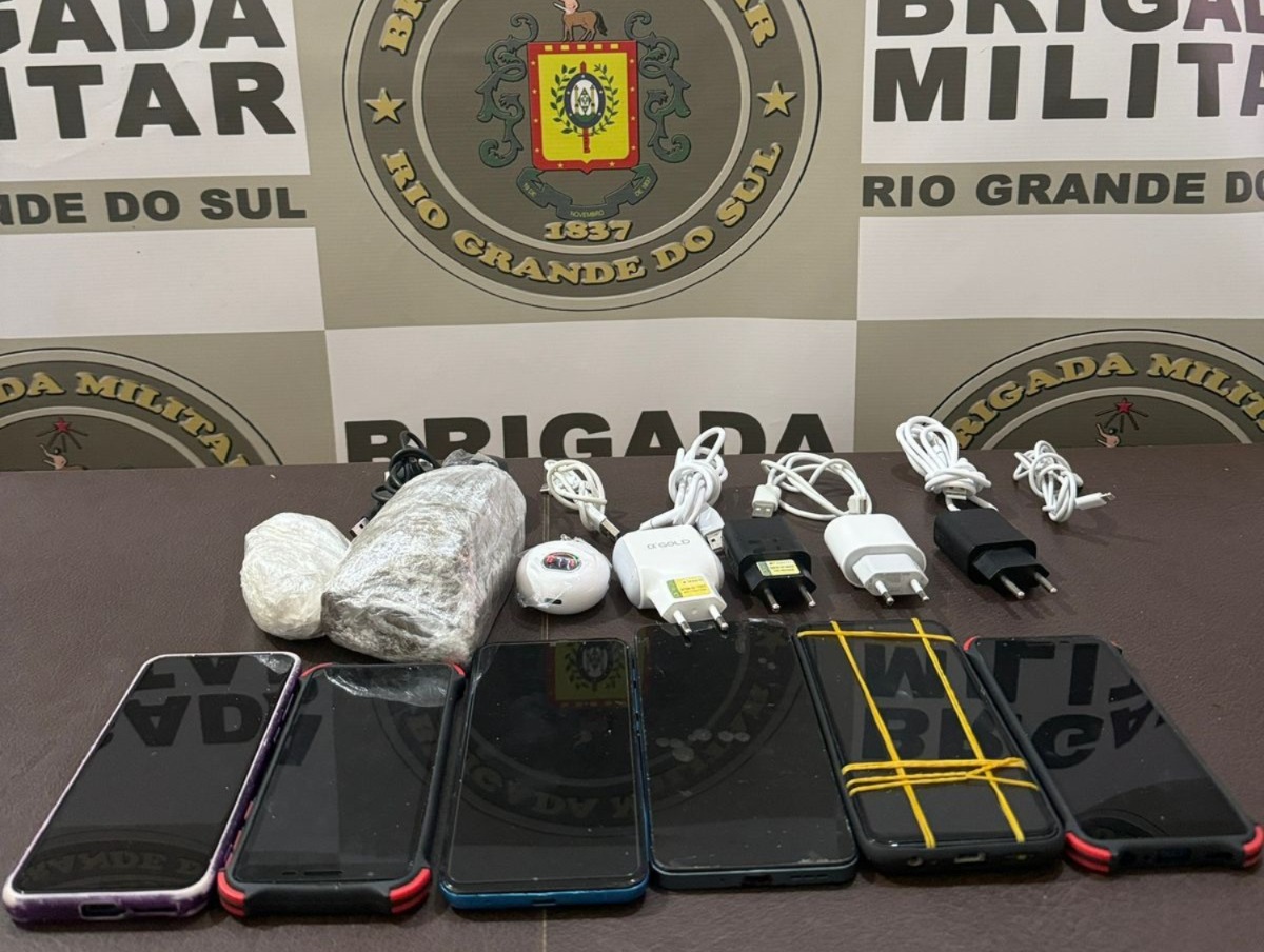Brigada Militar prende homem por tráfico de drogas e arremesso de ilícitos no presídio de Sarandi