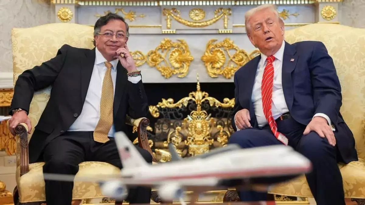 Após tensão e críticas, Trump recebe o presidente da Colômbia na Casa Branca